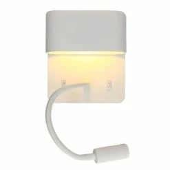 ARLUX Sorya Applique Intérieure 5W 350lm 2700K Blanc + Liseuse 3W 210lm - 114106