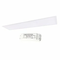 ARLUX Kit Dalle LED 40W 3800lm 4000K 1200X300mm Avec Driver ON/OFF