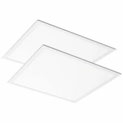 CEOTIS Lot De 2 Dalles LED Encastrables Saphir Master Eco 36W 3600lm 4000K UGR<19 600x600mm Blanc