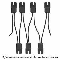 ENPHASE Câble Micro-onduleur IQ7, IQ7+, IQ7X Monophasé Portrait - Q-25-10-240 -123elec Soldes Magasin enpq 25 10 240 schema cable raccordement connecteur enphase