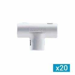 GEWISS Jonction En Té Ouvrable Pour Tube IRL D25 - Lot De 20 - DX40225