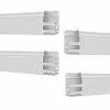 GGK Lot De 4 Plinthes électriques Belle époque 20x80mm L.1,5m Blanche 3 Compartiments - WS10243 -123elec Soldes Magasin ggkws10243 ggk plinthe electrique belle epoque 20x80mm 1 5m 4 compartiments blanc x4 1