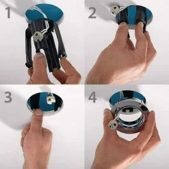 HERLLERMANTYTON SpotClip-I Lot De 5 Protections Pour Spot Encastré - 14800076 -123elec Soldes Magasin hel148 00076 l5 hellermanntyton spotclip lot de 5 protections pour spot encastre 4