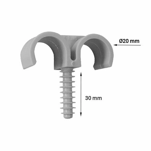 ING FIXATIONS Fix-ring Fixation Double Pour Gaine ICTA D20 - Boite De 100 - A301750 4 ING FIXATIONS Fix-ring Fixation Double Pour Gaine ICTA D20 - Boite De 100 - A301750 – Image 2