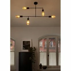 LEDVANCE Plafonnier 1906 Pipe Straight 230V 5xE27 Métal Noir - 217003 -123elec Soldes Magasin led217003 ledvance plafonnier 1906 pipe straight 5xe27 noir 4