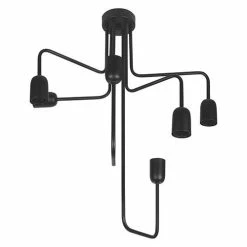 LEDVANCE Plafonnier 1906 Pipe Angled 230V 6xE27 Métal Noir - 217041