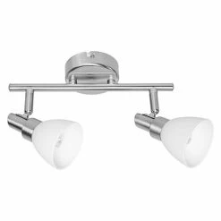 LEDVANCE Rampe LED 2 Spots G9 230V 2x1,9W 400lm 2700K Argent - 540644