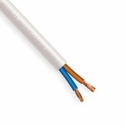 Câble électrique Souple H05VV-F 2x1.5mm² Blanc MIGUELEZ - Couronne De 50m -123elec Soldes Magasin mig82010201 508705 cable electrique souple 2x1 5mm blanc