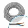 Câble électrique Souple H05VV-F 2x2.5mm² Gris MIGUELEZ - Couronne De 10m -123elec Soldes Magasin mig82010202 50890b cable electrique souple 2x2.5mm gris 10m