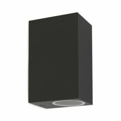 MIIDEX Applique Extérieure ALTESSE Bidirectionnelle Rectangulaire IP44 230V GU10 Anthracite - 70031