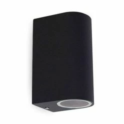 MIIDEX Applique Extérieure ALTESSE Bidirectionnelle Arrondie IP44 230V GU10 Anthracite - 70032