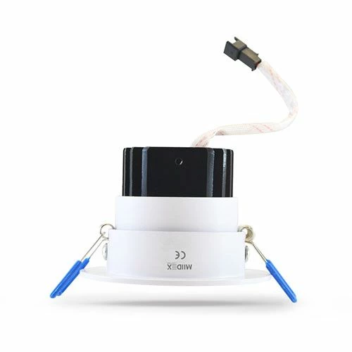 MIIDEX Spot LED Encastrable SPARK Orientable 230V 7W 610lm 4000K 85mm Blanc - 76321 4 MIIDEX Spot LED Encastrable SPARK Orientable 230V 7W 610lm 4000K 85mm Blanc - 76321 – Image 2