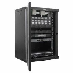 OMELCOM Baie De Brassage Tertiaire 19 Pouces - 48RJ45 - Avec Switch 16 Ports Gb + Switch POE 16 Ports Gb