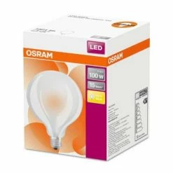 OSRAM Ampoule LED E27 230V 11W(=100W) 1521lm 2700°K Globe -123elec Soldes Magasin osr808515 osram ampoule led verre depoli globe e27 11w