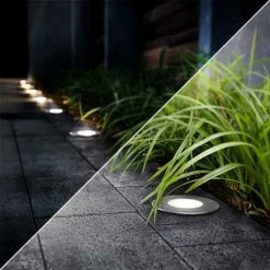 PHILIPS MyGarden Spot LED Extérieur Encastré De Sol Rond 230V 3W 270lm 3000K IP67 Inox - 173064716