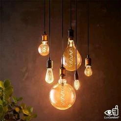 PHILIPS Vintage Ampoule LED Filament Dimmable E27 230V 7W(=40W) 470lm 1800K LEDbulb Giant Globe - 313781 -123elec Soldes Magasin phi313781 philips vintage giant led filament dim e27 230v 6 5w 40w 470lm 2000k 3