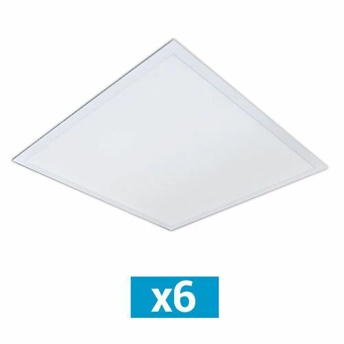 Lot De 6 Dalles LED Encastrables 230V 36W 3960lm 4000K UGR<19 600x600mm 3 Lot De 6 Dalles LED Encastrables 230V 36W 3960lm 4000K UGR<19 600x600mm