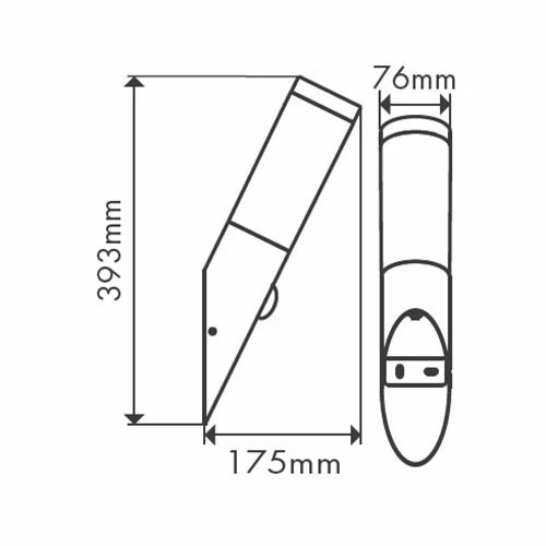 ARLUX Applique Extérieure Torche à Détection Arles 230V E27 10W Max Anthracite - 111828 5 ARLUX Applique Extérieure Torche à Détection Arles 230V E27 10W Max Anthracite - 111828 – Image 3