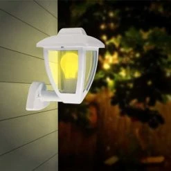 ARLUX Applique Extérieure LED Montante Robin 230V E27 10W Max Blanc - 111883 -123elec Soldes Magasin phn111883 applique montante robin e27 60w max blanc 4