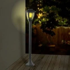 ARLUX Potelet D'éclairage Extérieur LED Robin 230V E27 10W Max 1m Anthracite - 111884 -123elec Soldes Magasin phn111884 potelet robin 100cm e27 60w max anthracite 4