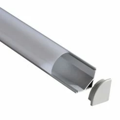 Profil Aluminium D'angle Pour Ruban LED - 1m - Lot De 2