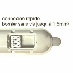 Réglette LED Intégrées étanche 230V 36W 4000lm 120cm Grise -123elec Soldes Magasin phn740035 reglette led integree etanche 230v 36w 4000lm 4000k 120cm grise 3