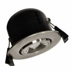 ARLUX Luma Spot LED Encastrable Et Orientable IP65 7W 600lm 4000K 85mm Acier Brossé - 845527