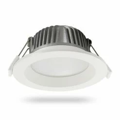 Downlight LED à Encastrer 230V 7.5W 680lm 4000K 120mm IP65 Blanc