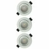 Lot De 3 Spots LED Encastrables Et Orientables 83mm GU10 230V 3x5W 380lm 4000K Blanc -123elec Soldes Magasin phn950038 l3 lot 3 spots led encastrables et orientables gu10 85mm 230v 3x5w blanc