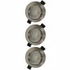 Lot De 3 Spots LED Encastrables Et Orientables 83mm GU10 230V 3x5W 380lm 4000K Acier Brossé
