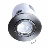 Spot LED Encastrable Et Orientable BBC Rond 100mm GU10 230V 5W 380lm 2700K Alu Brossé -123elec Soldes Magasin phn950093 eclairage led bbc rond orientable a encastrer gu10 100mm 230v 5w alu brosse