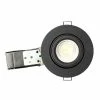 Spot LED BBC Encastrable Et Orientable GU10 230V 5W 380lm 4000K 100mm Noir -123elec Soldes Magasin phn950096 spot led encastrable orientable bbc 100mm gu10 230v 5w 380lm 4000k noir 2