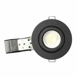 Spot LED BBC Encastrable Et Orientable GU10 230V 5W 380lm 4000K 100mm Noir