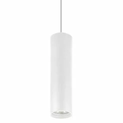 Suspension Cylindrique Avec Douille GU10 Blanc
