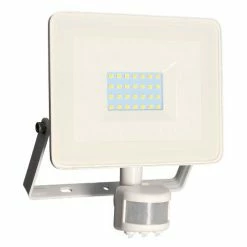 Projecteur Extérieur LED Extra Plat à Détection 230V 30W 2400lm 4000K Blanc