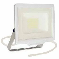 Projecteur Extérieur LED Extra Plat Précâblé 230V 20W 1700lm 4000K Blanc