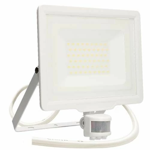 Projecteur Extérieur LED Extra Plat Précâblé à Détection 230V 50W 4250lm 4000K Blanc 3 Projecteur Extérieur LED Extra Plat Précâblé à Détection 230V 50W 4250lm 4000K Blanc