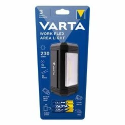 VARTA Lampe De Travail WORK FLEX Area 230lm + 3AA - 17648101421 -123elec Soldes Magasin var17648101421 varta eclairage de travail 230lm work flex area 1