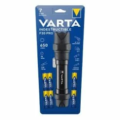 VARTA Lampe Torche Indestructible F30 PRO 650lm IP67 + 6AA - 18714101421 -123elec Soldes Magasin var18714101421 varta lampe torche indestructible f30 pro 650lm ip67 3