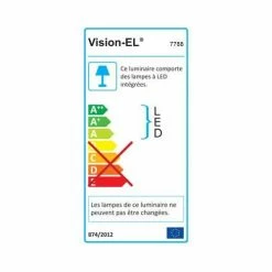 VISION-EL Hublot Intérieur LED 230V 18W 1440lm 4000K 220mm Blanc - 7788 -123elec Soldes Magasin vis7788 vision el eclairage exterieur led 18w 230v blanc energie 5