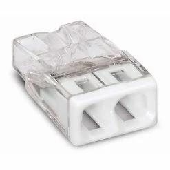 WAGO S2273 Pot De 100 Mini Bornes De Connexion Rapide 2 Entrées Pour Fils Rigides - 2273-202 -123elec Soldes Magasin wag2273 202 l100 wago s2273 connecteur wago 2 entrees