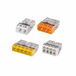 WAGO S2273 50 Mini Bornes De Connexion Rapide 2, 3, 5 Et 8 Entrées Pour Fils Rigides -123elec Soldes Magasin wag268829 l50 f wago s2273 borne de connexion rapide